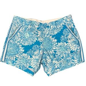 Lilly Pulitzer EUC blue and white print shorts. Size 4